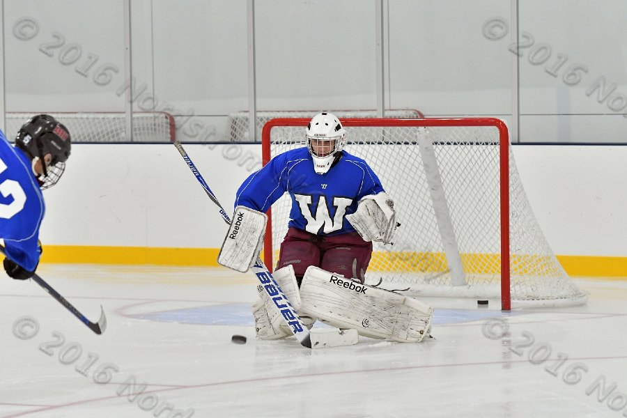 Wheaton College Men\'s Ice Hockey vs Middlesex Community College. - Photo By: KEITH NORDSTROM